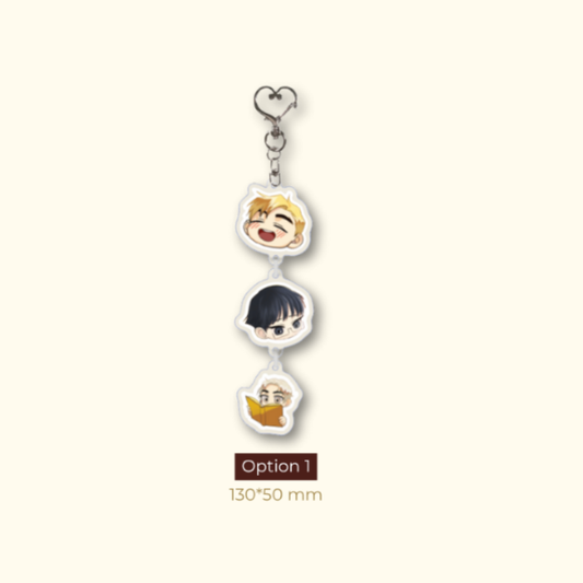 King's Maker Acrylic Dangle Charm Keychain