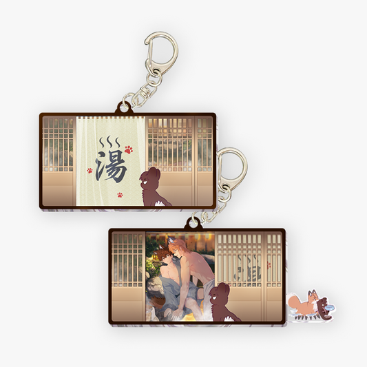 [Pre-order] Lying Puppies Get Eaten : Hot Springs Series Shaker Keychain